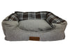 Dubex Brunei Charcoal and Tartan Bed
