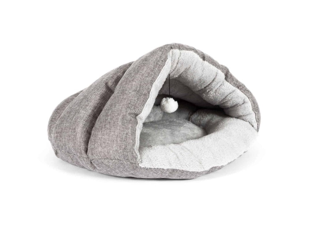 Cat Cave Bed with Toy (38cm x 23cm)