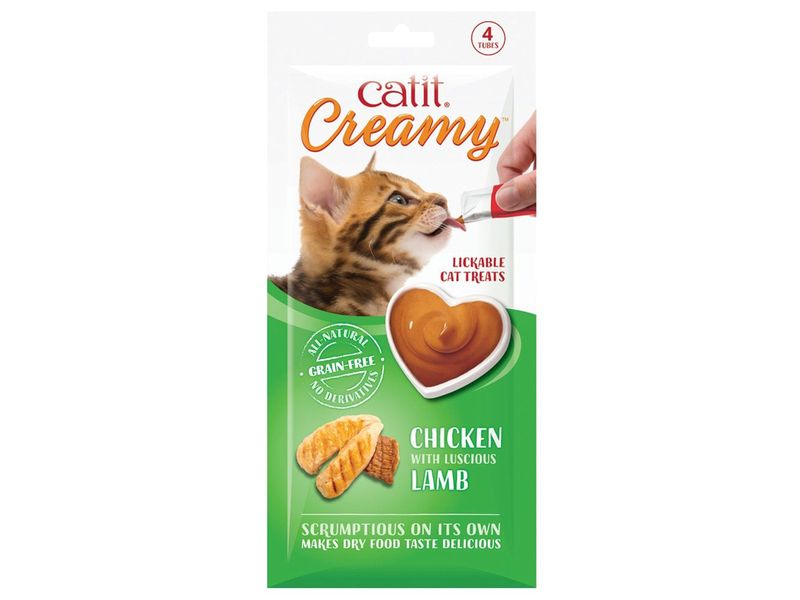 Catit Creamy Treats Chicken & Lamb 4 Pack