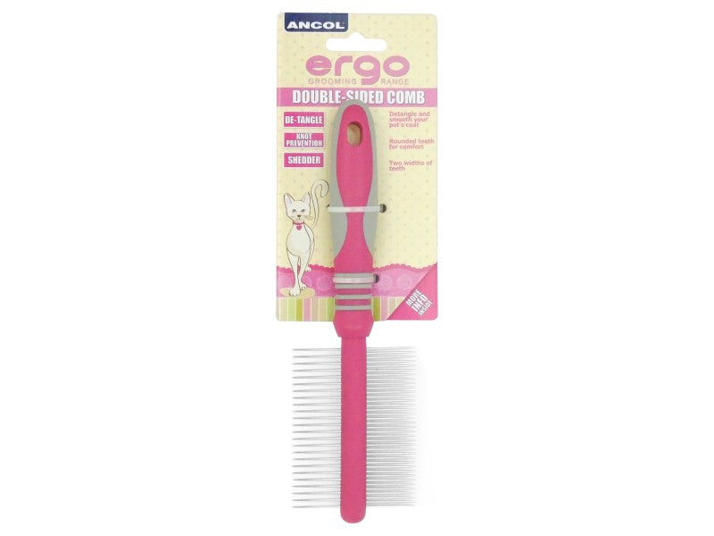 Ergo Cat Double Sided Comb Fine / Medium