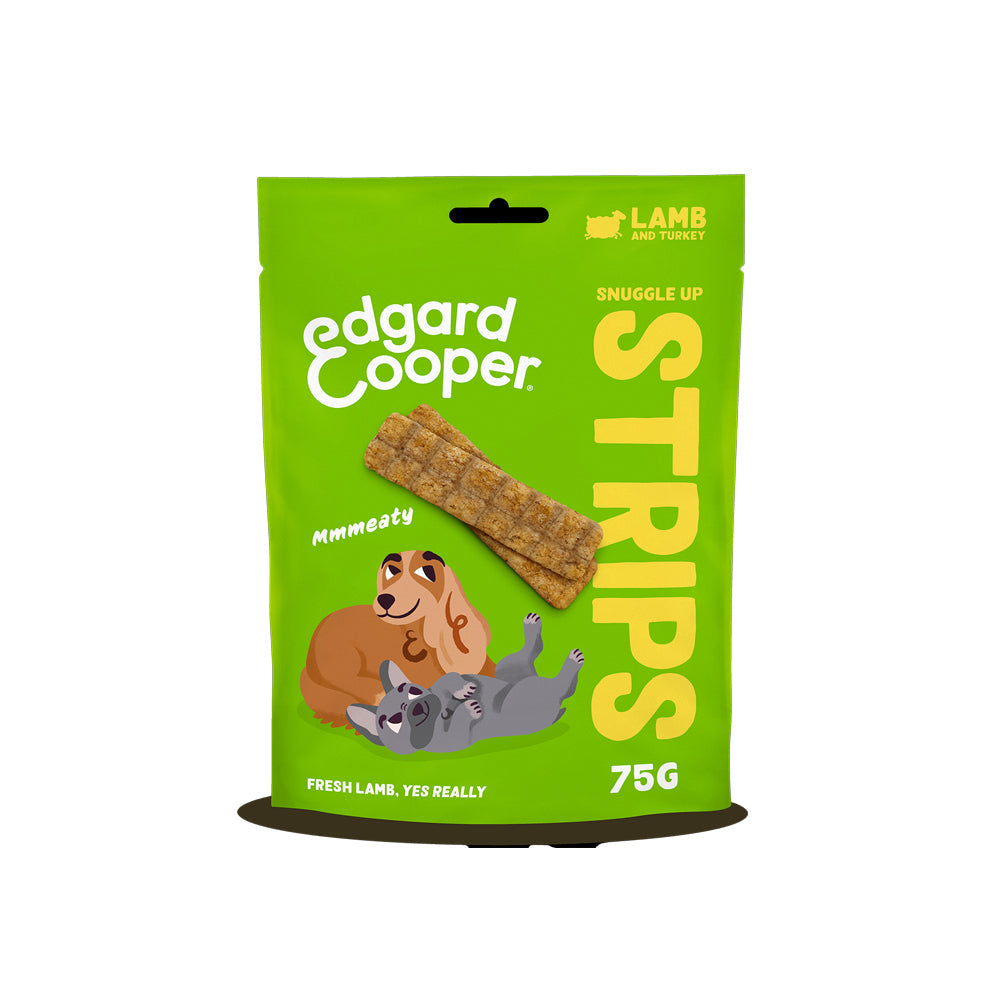 Edgard & Cooper Dog Strips Lamb 75g