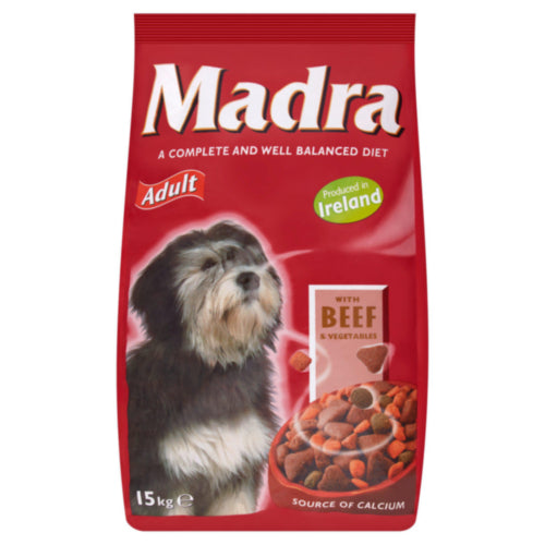 Madra Complete Beef & Vegetable Adult Dog Food 15 Kg