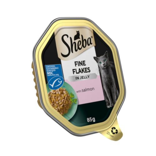 Sheba Fine Flakes in Jelly with Salmon Cat Food