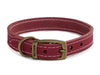 Timberwolf Leather Collar - Raspberry Size 3 (28 - 36cm)