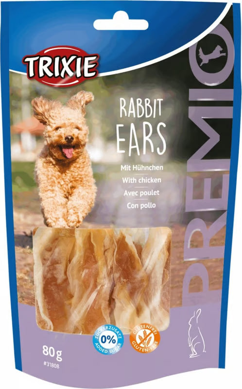 Trixie Premio Rabbit Ears with Chicken 80g