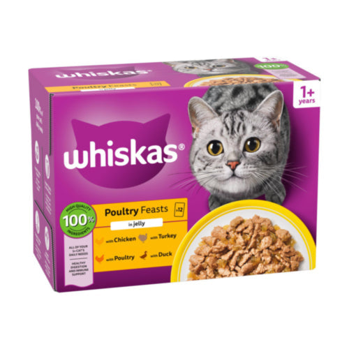 Whiskas Core 1+ Poultry Selection In Jelly 12 Pack