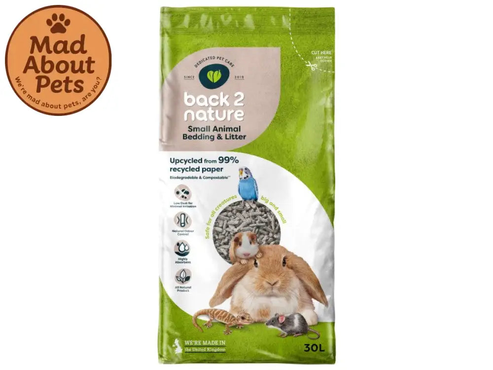 Back 2 Nature Small Animal Bedding & Litter 30LT