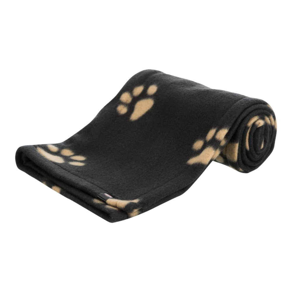 Beany blanket fleece black 100 x 70 cm