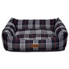 Black Check Bed Medium (70 x 60 x 22cm)