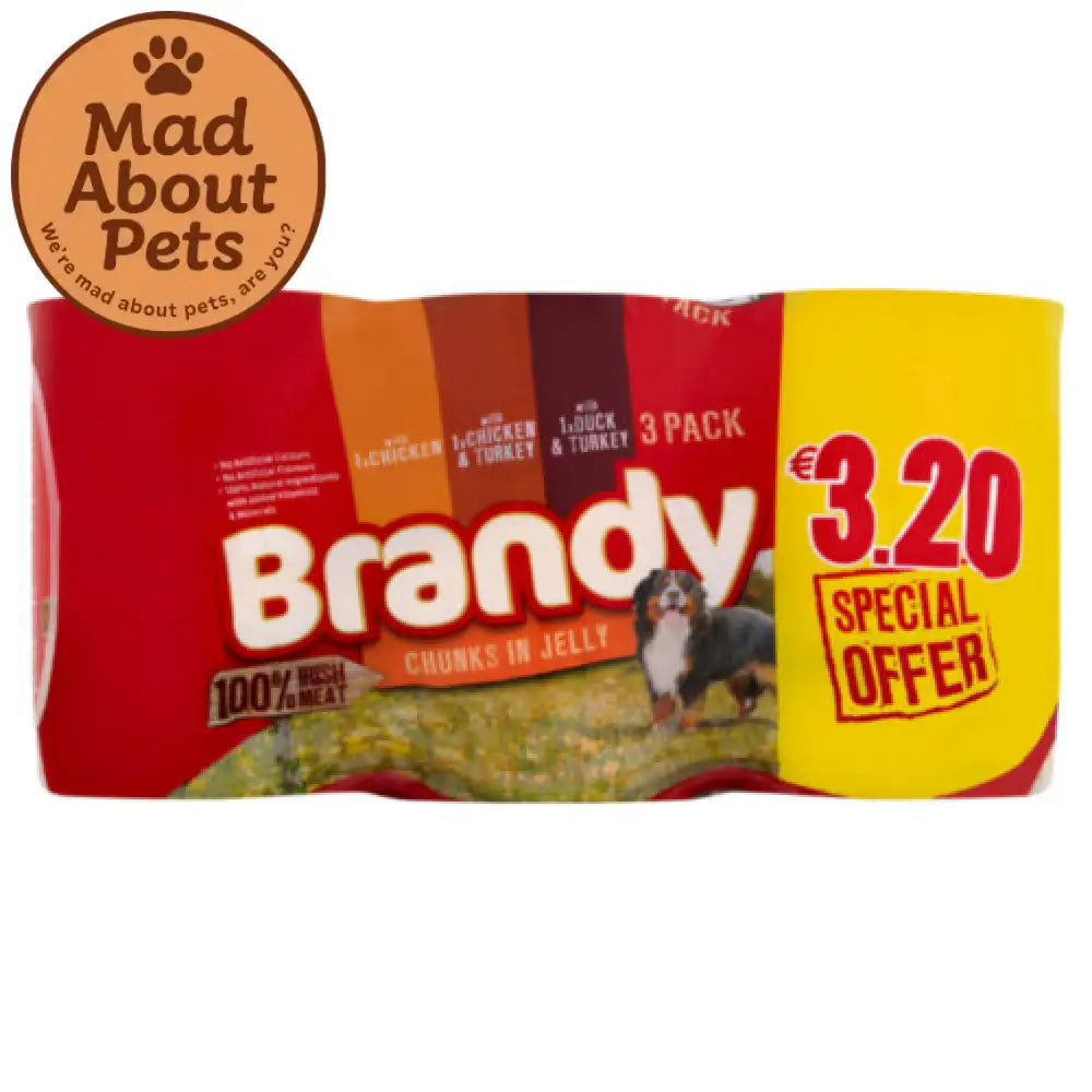 Brandy Poultry Chunks in Jelly Can 3 Pack