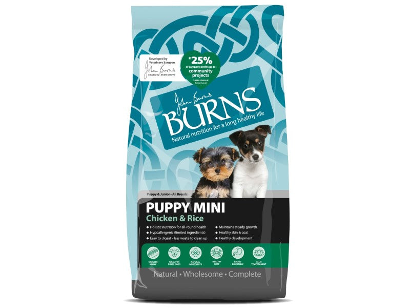 BURNS Puppy Mini Chicken & Rice 2KG