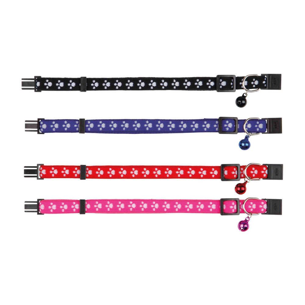 Cat collar elastic paw motif Fully Adjustable