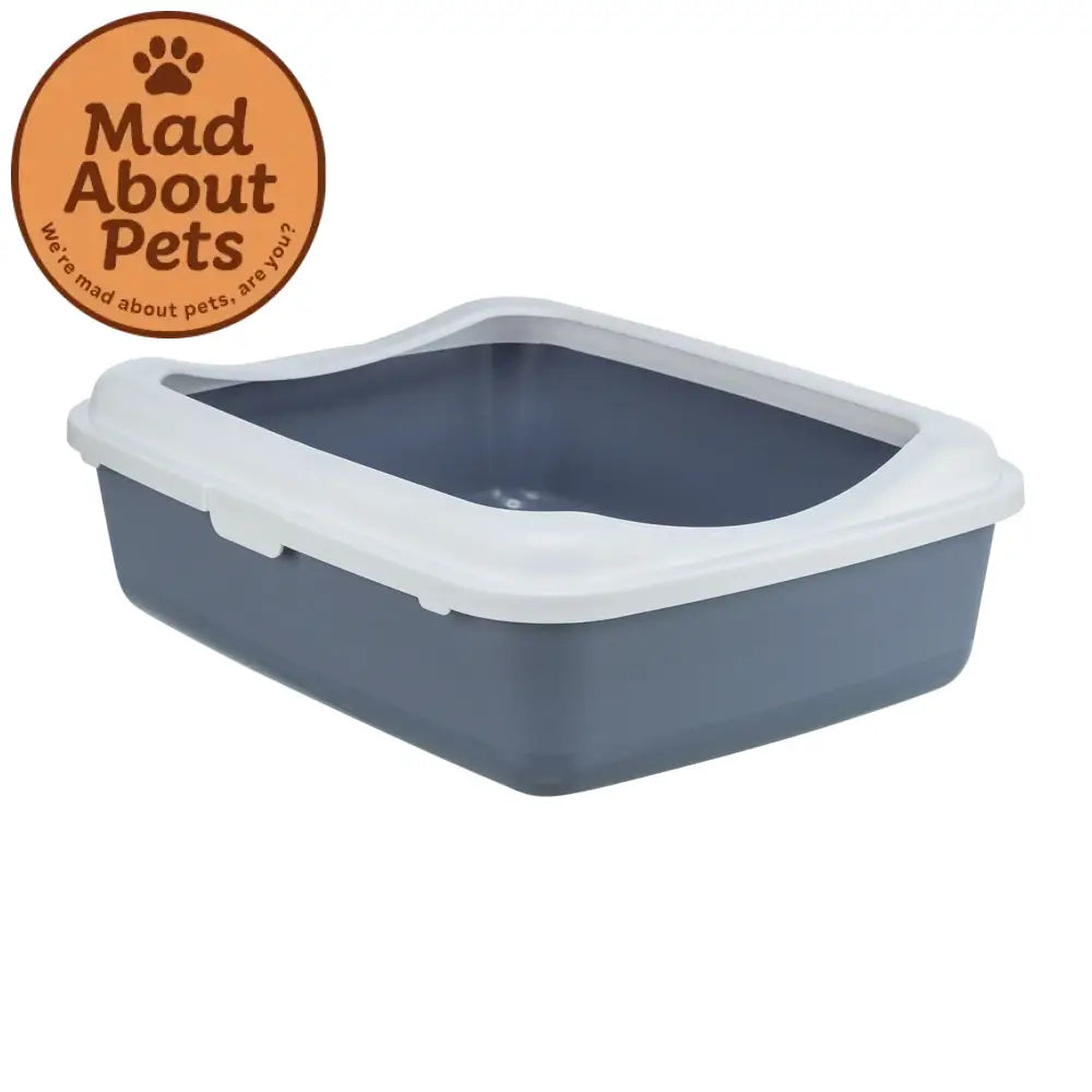 Cat Litter Tray with Rim Purple