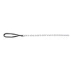 Chain Leash with Nylon Hand Loop (Black) Large - Extra Large 1.00 m x 4.0 mm