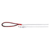 Chain Leash with Nylon Hand Loop (Red) Large - Extra Large 1.00 m/4.0 mm