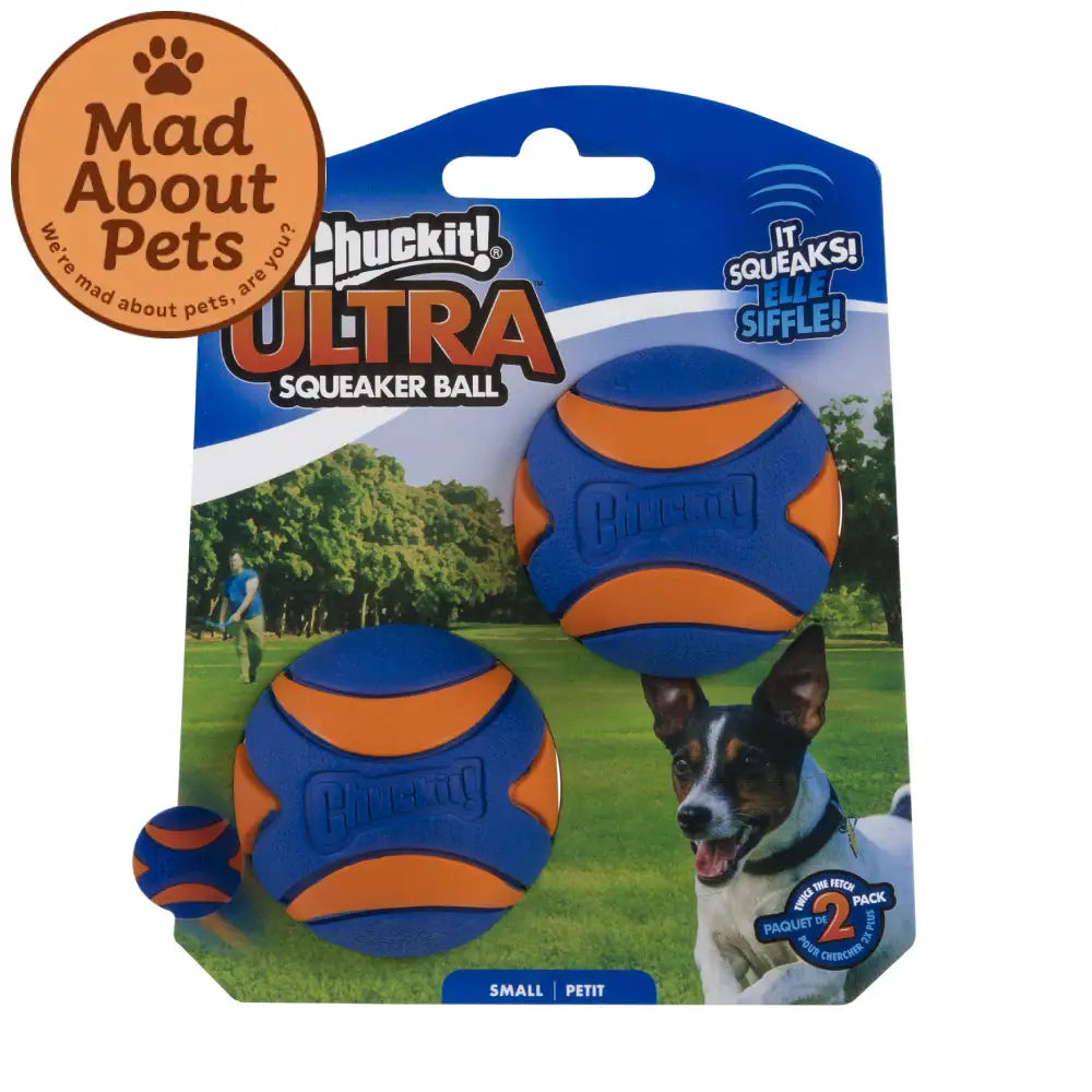 Chuck IT! Ultra Squeaker Ball Small 2 Pack
