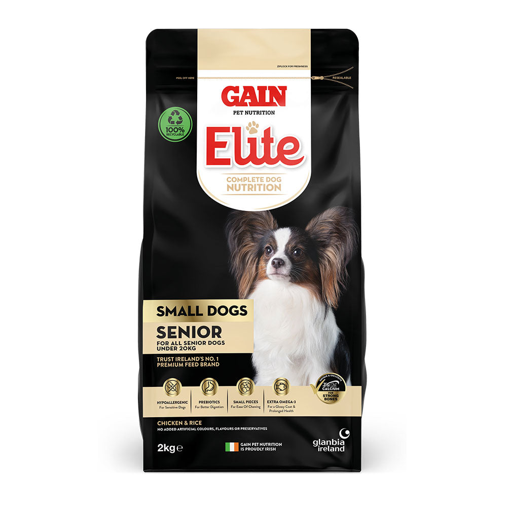Gain Elite Senior Small Dogs Chicken & Rice 2KG 2KG