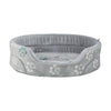 Jimmy Soft Plush Bed Oval Grey