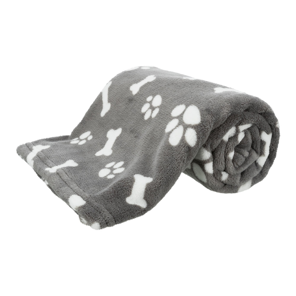 Kenny blanket plush grey 100 x 75 cm