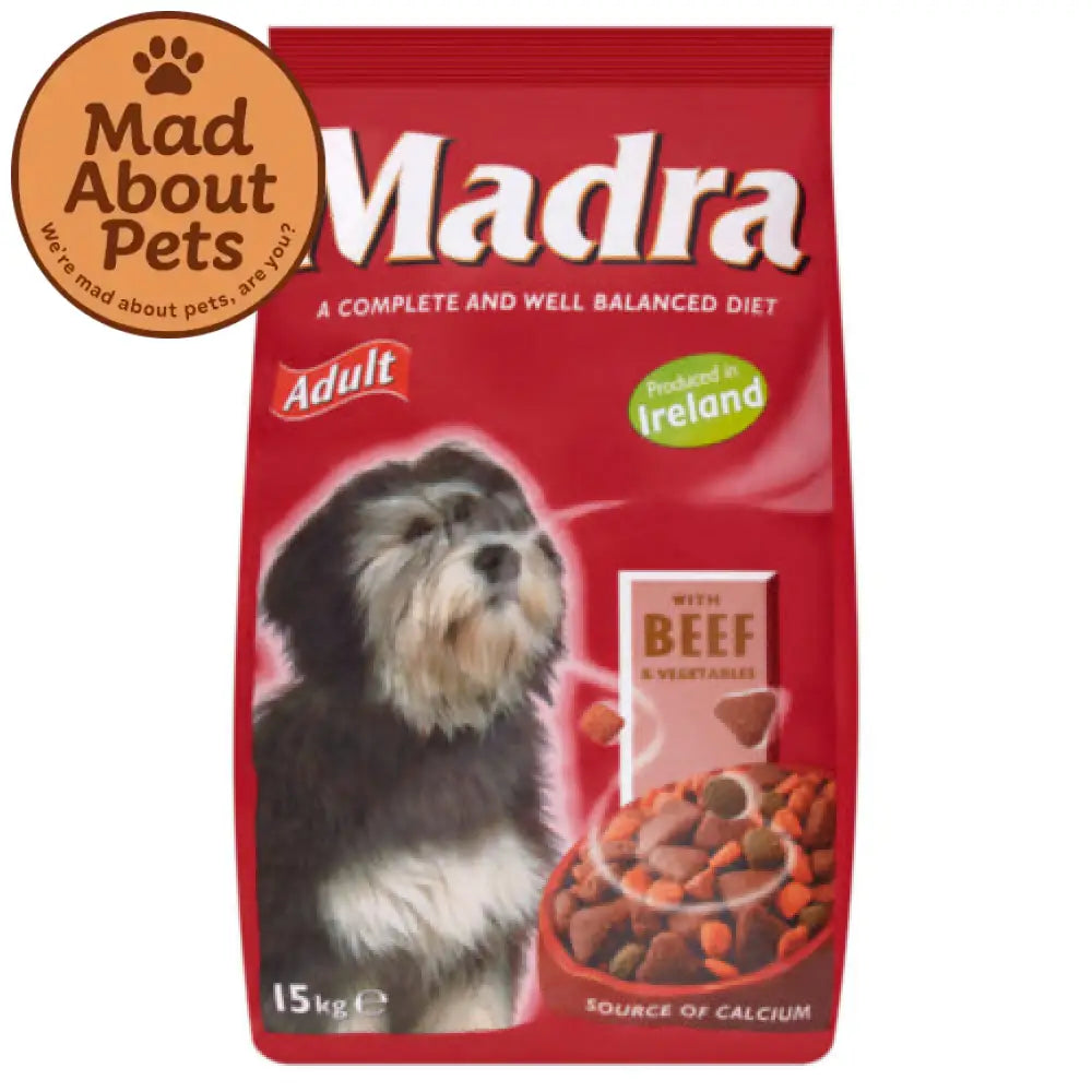 Madra Complete Beef & Vegetable Adult Dog Food 15 Kg