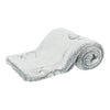 Nando blanket soft fleece light grey 75x 50 cm