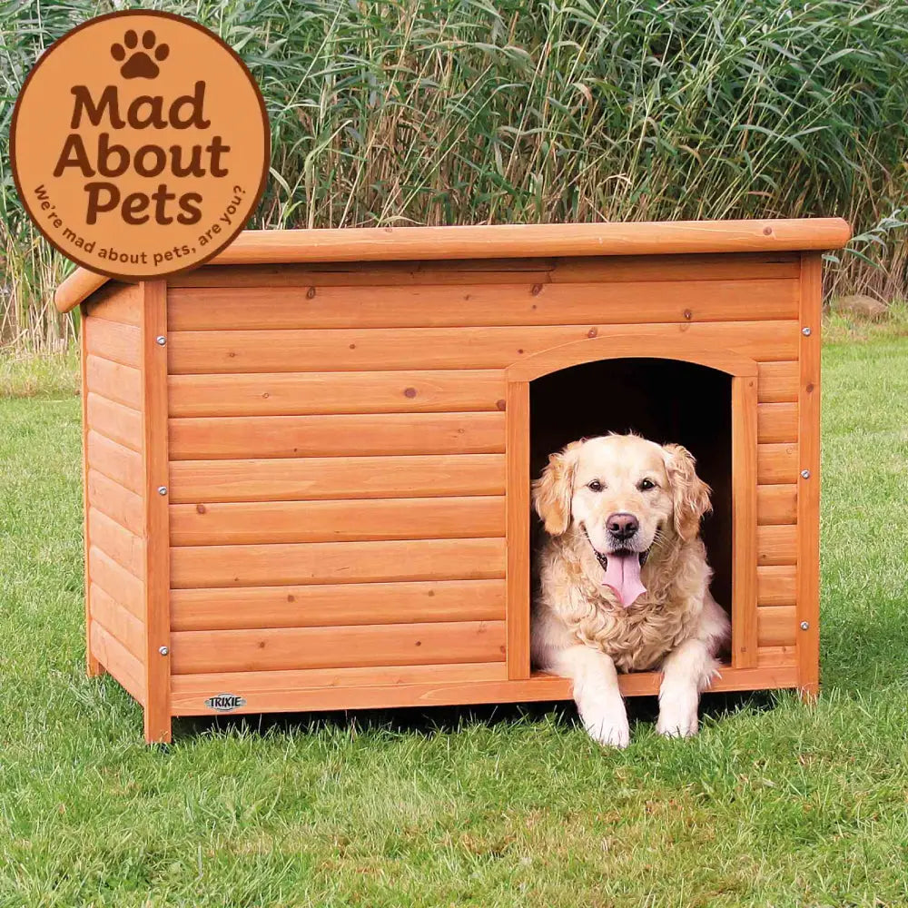 Natura Flat Roof Dog Kennel Large 116 x 82 x 79 cm