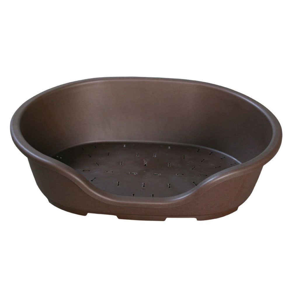 Plastic Pet Bed Brown 38cm