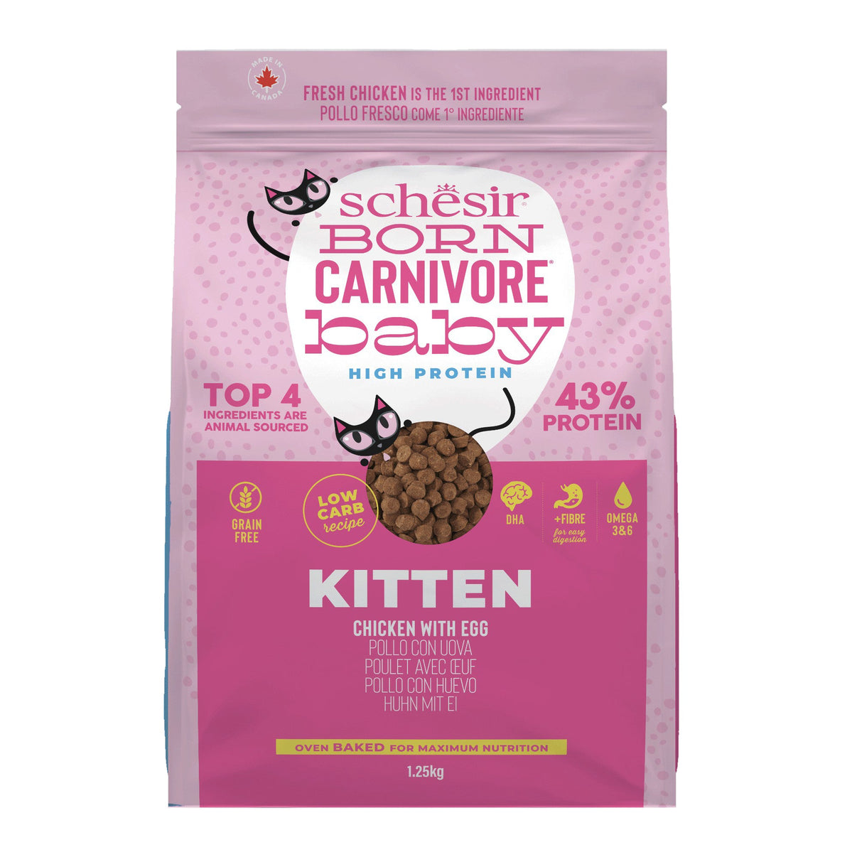 Schesir Dry Born Carnivore Chicken & Egg Baby 1.25kg