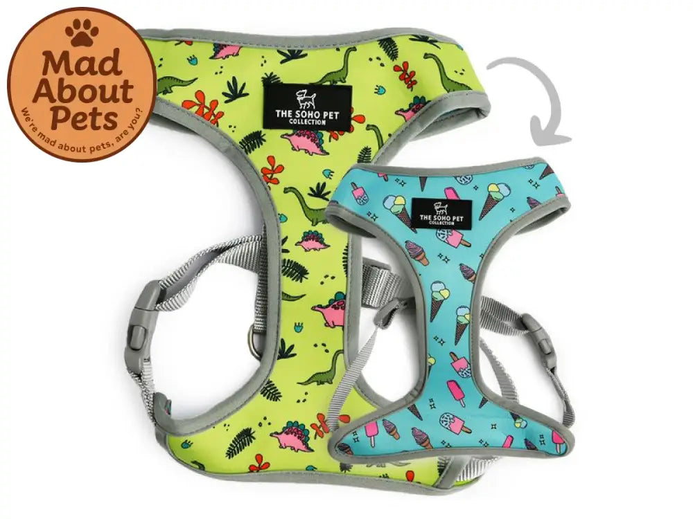 Soho Reversible Harness Dinosaur / Ice Cream