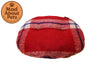 Tartan Wool + Sherpa Cushion Red 40CM