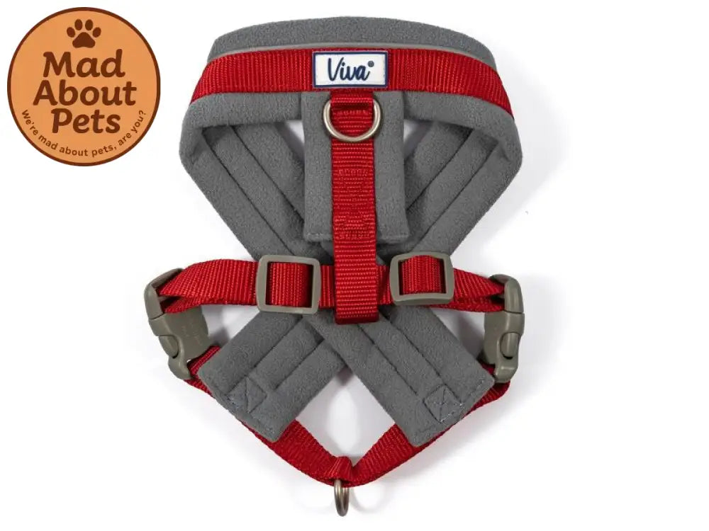 Viva Padded Harness Red