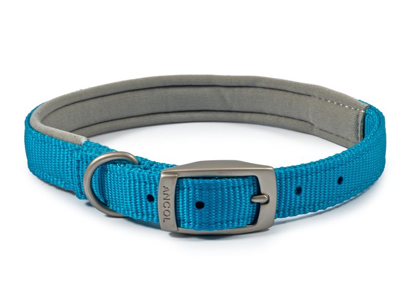 Ancol Viva Padded Nylon Collar - Blue Size 4 18’’