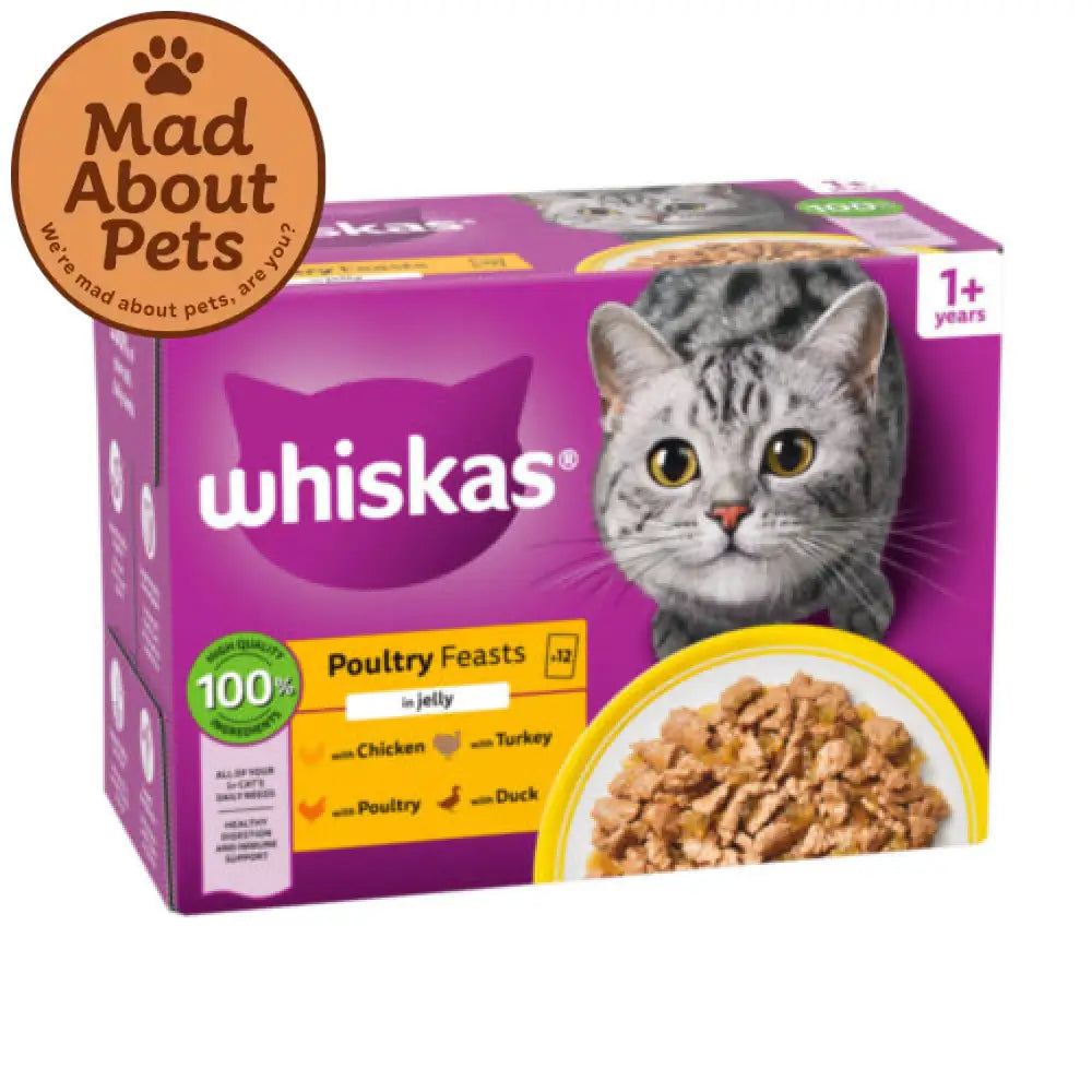 Whiskas Core 1+ Poultry Selection In Jelly 12 Pack